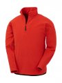 Heren Fleece Sweater Recycled Result R905X Rood